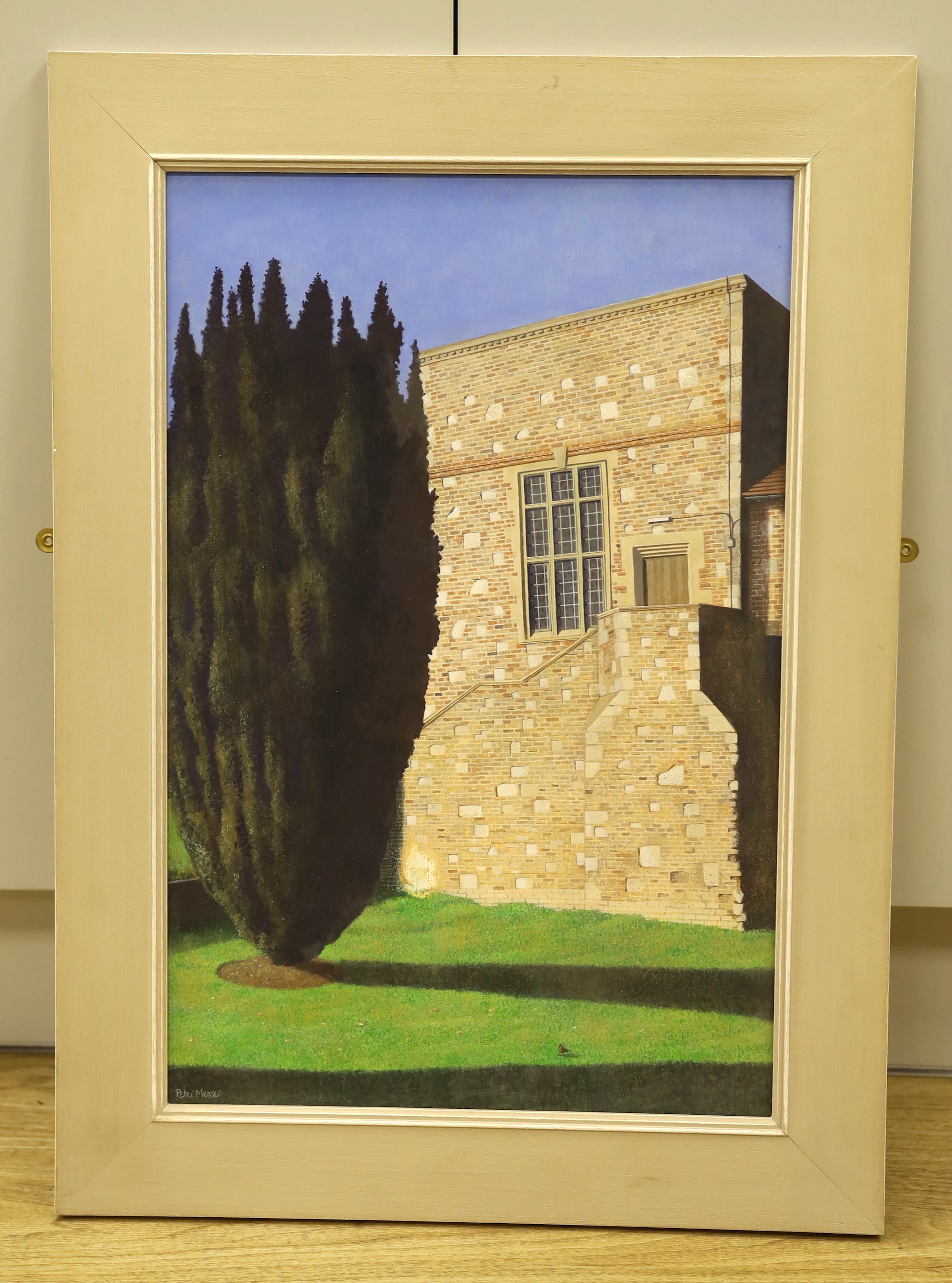 Peter Messer (b.1954), egg tempera on gesso panel, Glyndebourne, 